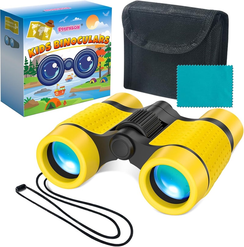 ESSENSON Binoculars for Kids Toys Gifts for Age 3-12 Years Old Boys Girls Kids Telescope Outdoor Toys for Sports and Outside Play, Bird Watching, Birthday Presents - Image 1